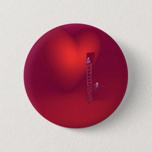 Badge Rond 5 Cm Bouton Romance