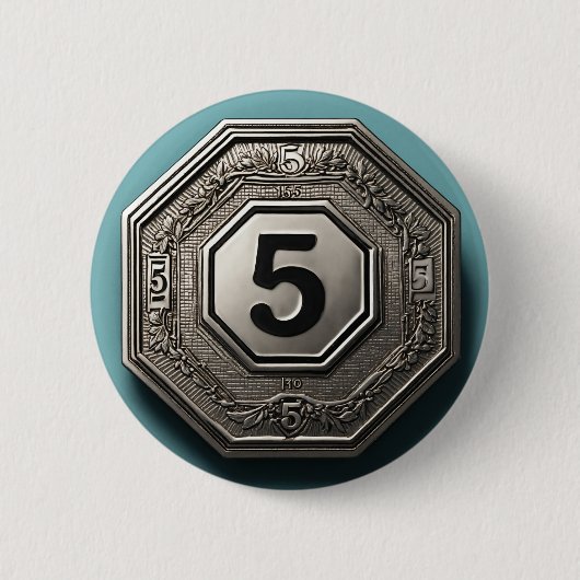 Badge Rond 5 Cm Bouton rond (Devant)