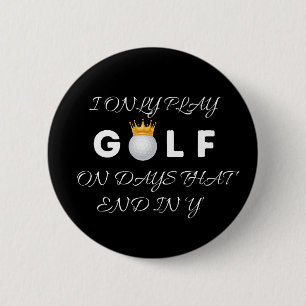 Badge Rond 5 Cm Bouton rond avec design golf