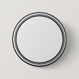 Badge Rond 5 Cm BOUTON ROND blanc & noir + votre texte