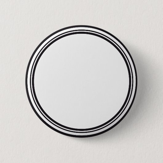 Badge Rond 5 Cm BOUTON ROND blanc & noir + votre texte (Devant)