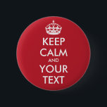 Badge Rond 5 Cm Bouton Rond Calme - texte personnalisé<br><div class="desc">Bouton Rond Calme - texte personnalisé</div>