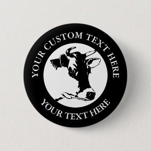 Badge Rond 5 Cm Bouton rond classique de texte personnalisé de va