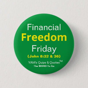 Badge Rond 5 Cm Bouton rond de 2,25 po - Liberté financière Vendre