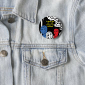 BADGE ROND 5 CM BOUTON ROND DE 2,25 POUCES (En situation)