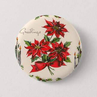 Badge Rond 5 Cm Bouton rond de Bonnes Fêtes vintages