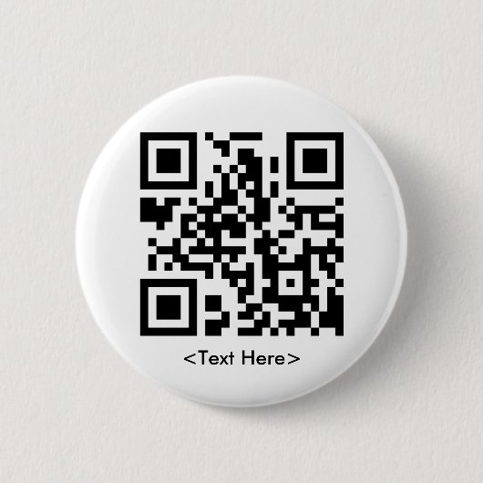 Badge Rond 5 Cm Bouton rond de code de QR (Devant)