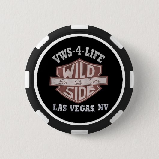 Badge Rond 5 Cm Bouton rond de ¼ du jeton de poker 2 de VWS" (Devant)