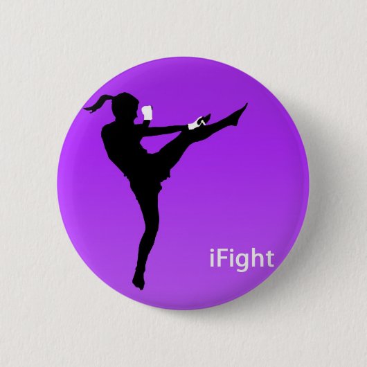 Badge Rond 5 Cm bouton rond de fille d'iFight (Devant)