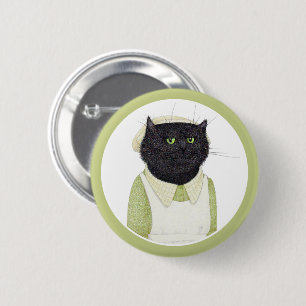 Badge Rond 5 Cm Bouton rond de la broche de la CUISINE MAID CAT