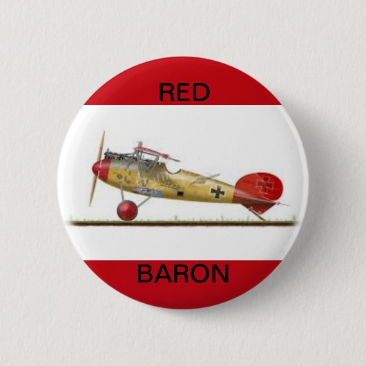 Badge Rond 5 Cm Bouton rond de l'avion Red Baron (Devant)