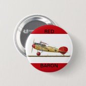 Badge Rond 5 Cm Bouton rond de l'avion Red Baron (Devant & derrière)