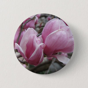 Badge Rond 5 Cm Bouton rond de magnolia