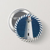 Badge Rond 5 Cm Bouton rond de phare nautique (Devant & derrière)