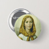 Badge Rond 5 Cm Bouton rond de pouce de ¼ de Dymphna 2 de saint (Devant & derrière)