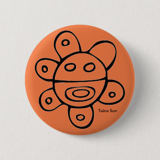 Badge Rond 5 Cm Bouton rond de Taino Sun
