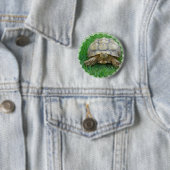 Badge Rond 5 Cm Bouton rond de tortue (En situation)