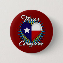 Bouton rond de travailleur social du Texas