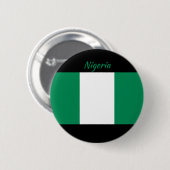 Badge Rond 5 Cm Bouton rond du drapeau du Nigeria (Devant & derrière)