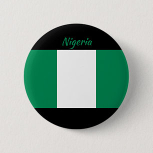 Badge Rond 5 Cm Bouton rond du drapeau du Nigeria