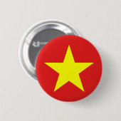Badge Rond 5 Cm Bouton rond du drapeau du Vietnam (Devant & derrière)