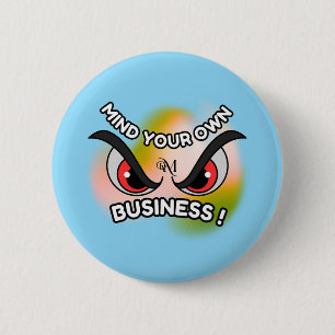 Badge Rond 5 Cm Bouton rond : Faites attention à vous (bleu)