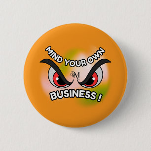 Badge Rond 5 Cm Bouton rond : Faites attention à vous (orange)