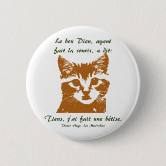 Badge Rond 5 Cm Bouton rond : Le Chat