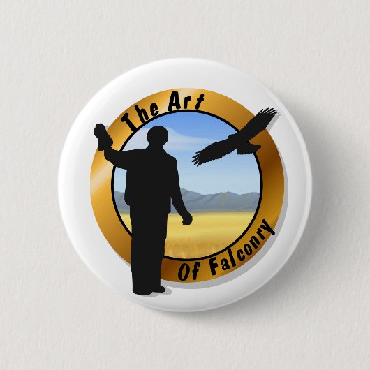 Badge Rond 5 Cm Bouton rond médaillon Falconer (Devant)