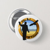 Badge Rond 5 Cm Bouton rond médaillon Falconer (Devant & derrière)