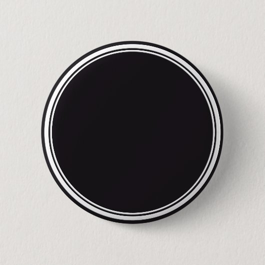 Badge Rond 5 Cm BOUTON ROND noir et blanc + votre texte (Devant)
