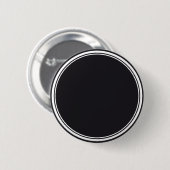 Badge Rond 5 Cm BOUTON ROND noir et blanc + votre texte (Devant & derrière)