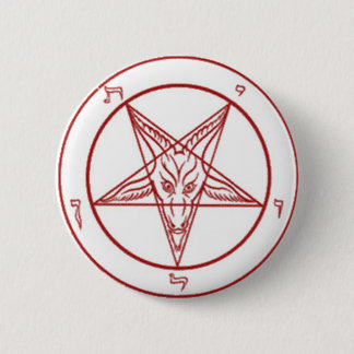 Badge Rond 5 Cm Bouton rond pentagramme de Bahpomet