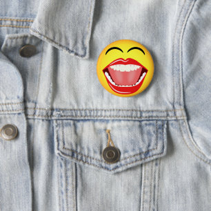 Badge Rond 5 Cm Bouton rond personnalisé Jaune FAMILLE Face LOL