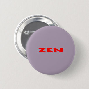 Badge Rond 5 Cm Bouton rond standard gris-rouge zen
