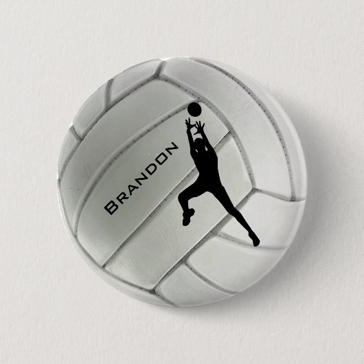 Badge Rond 5 Cm Bouton rond Volleyball (Devant)