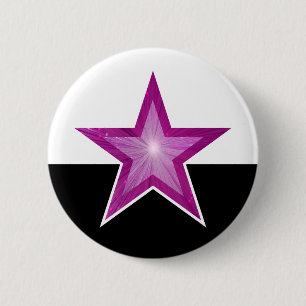 Badge Rond 5 Cm Bouton rose
