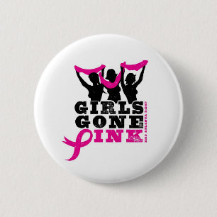Badge Rond 5 Cm Bouton rose allé par filles
