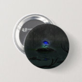 Badge Rond 5 Cm Bouton Rose bleu (Devant & derrière)
