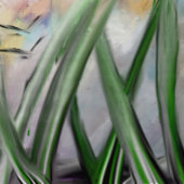 BADGE ROND 5 CM BOUTON ROSE BLISS