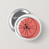 Badge Rond 5 Cm Bouton rose Citrus (Devant & derrière)