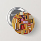 Badge Rond 5 Cm Bouton rose de compensation de Kandinsky (Devant & derrière)