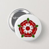 Badge Rond 5 Cm Bouton rose de Tudor (Devant & derrière)