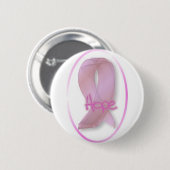 Badge Rond 5 Cm bouton rose d'espoir de ruban (Devant & derrière)