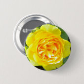 Badge Rond 5 Cm Bouton rose jaune (Devant & derrière)