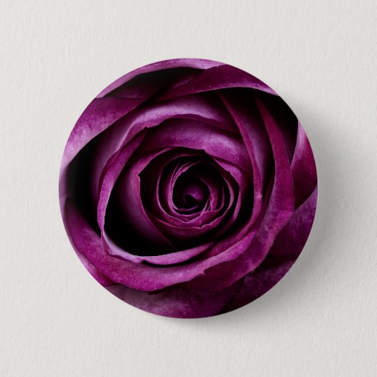 Badge Rond 5 Cm Bouton Rose pourpre foncé (Devant)