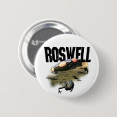 Badge Rond 5 Cm Bouton Roswell (Devant & derrière)