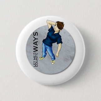 Badge Rond 5 Cm Bouton rouge