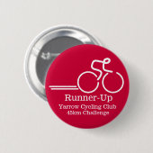 Badge Rond 5 Cm Bouton rouge blanc rouge rouge rouge blanc (Devant & derrière)