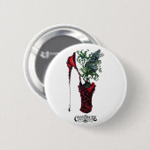 Badge Rond 5 Cm Bouton rouge de chaussure (Devant & derrière)